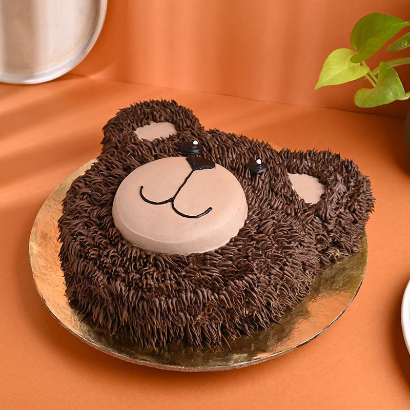 Monkey face theme cake